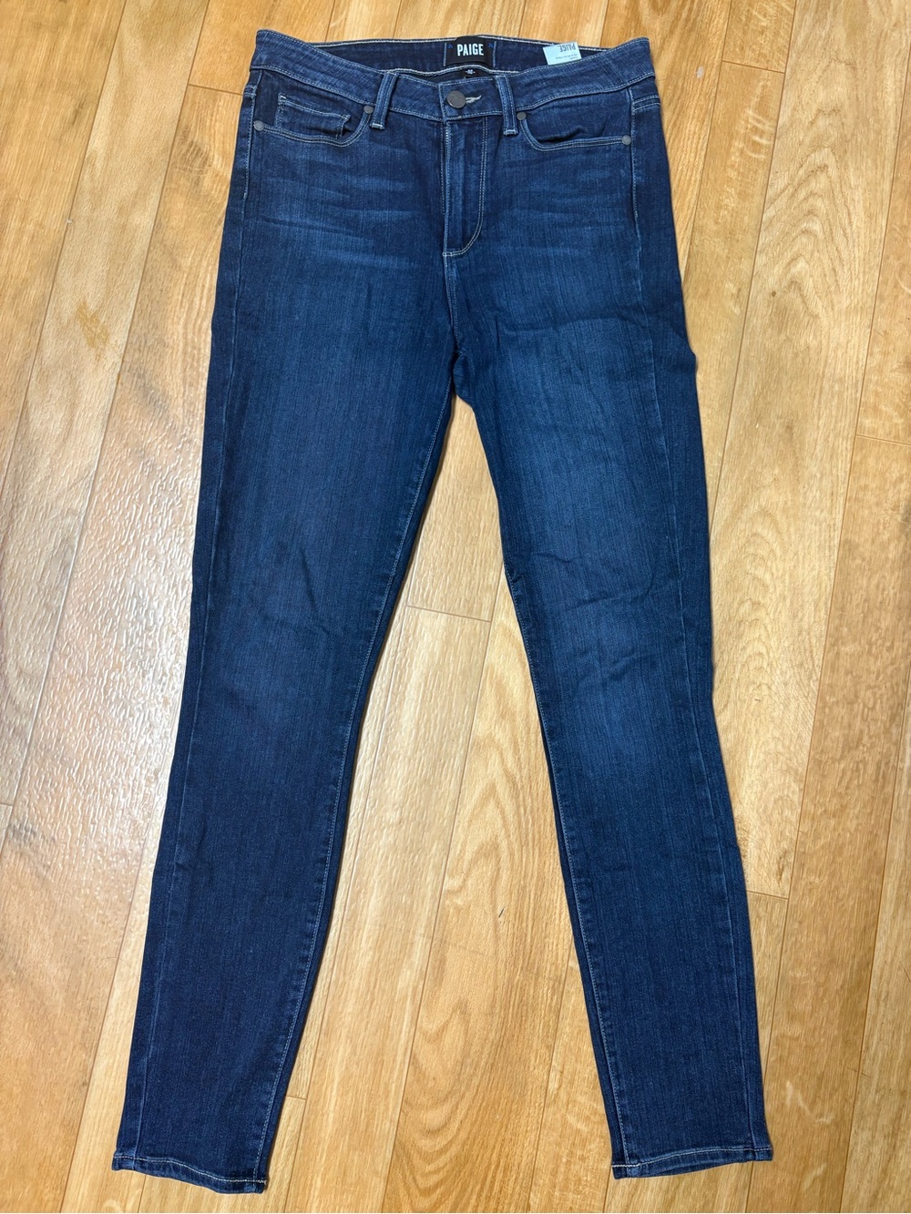 PAIGE Dark Indigo Skinny Jeans